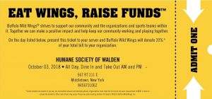 Eat Wings, Raise Funds @ Buffalo Wild Wings