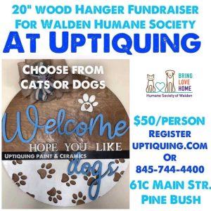 20” Wood Round Paint and Sip Fundraiser @ Uptiquing Paint & Ceramics Studio