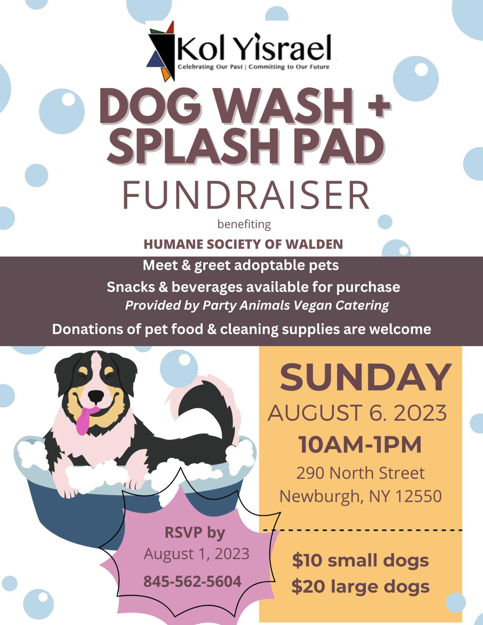 Dog Wash + Splash Pad Fundraiser