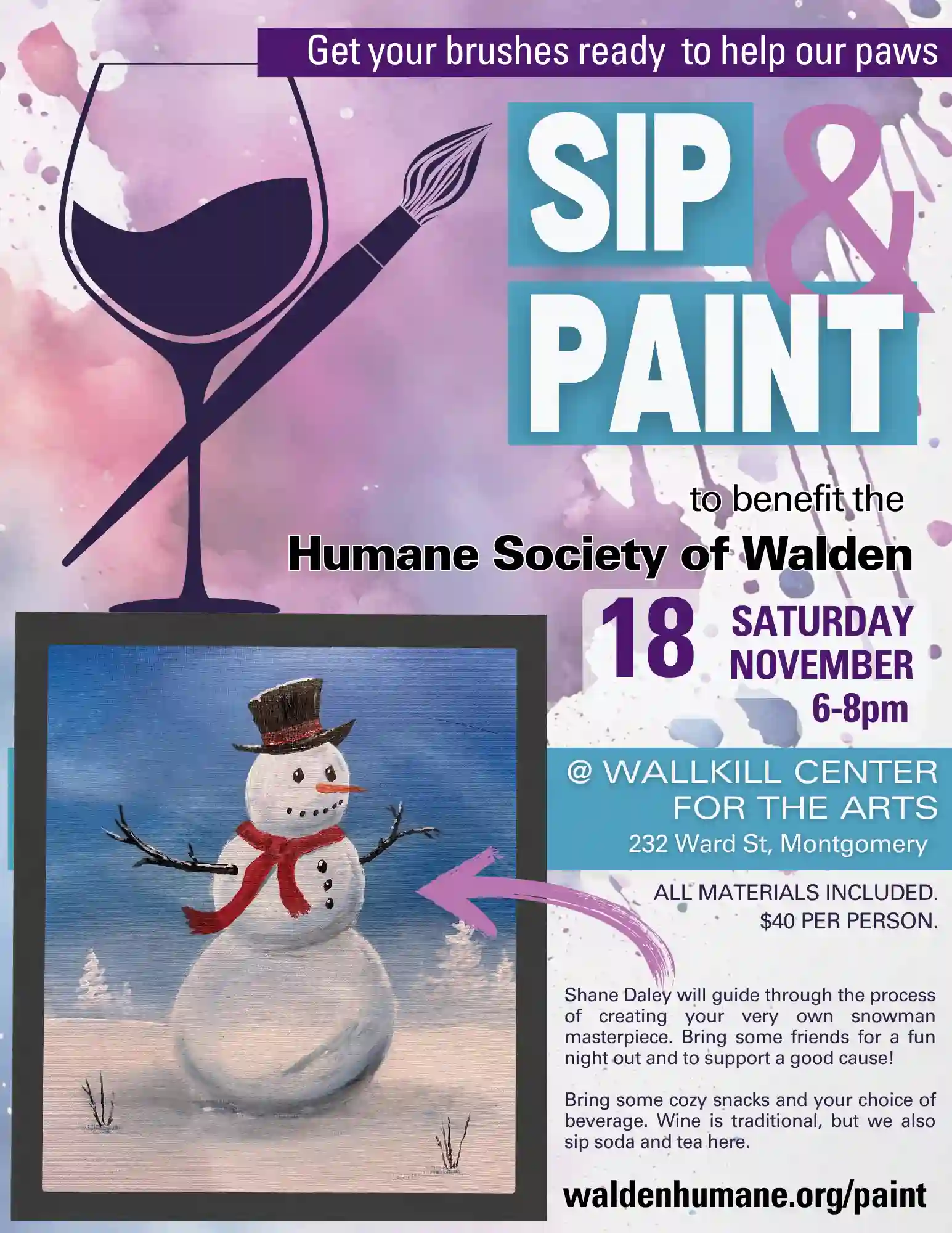 Paint By Day Fundraiser (watercolor and alcohol paint) Tickets, Sat, Jan  20, 2024 at 1:00 PM