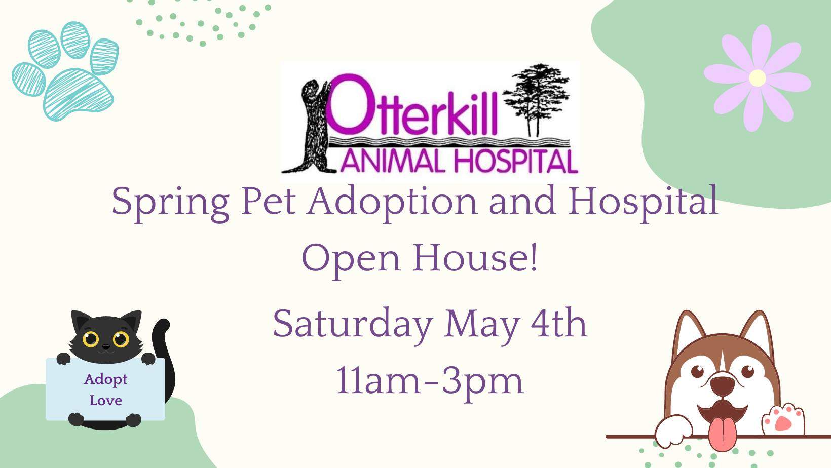Open house and adoption event @ Otterkill Animal Hospital