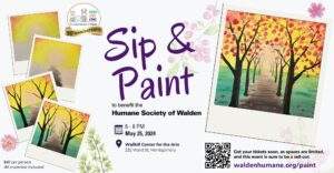 Sip & Paint Fundraiser @ Wallkill River Center for the Arts